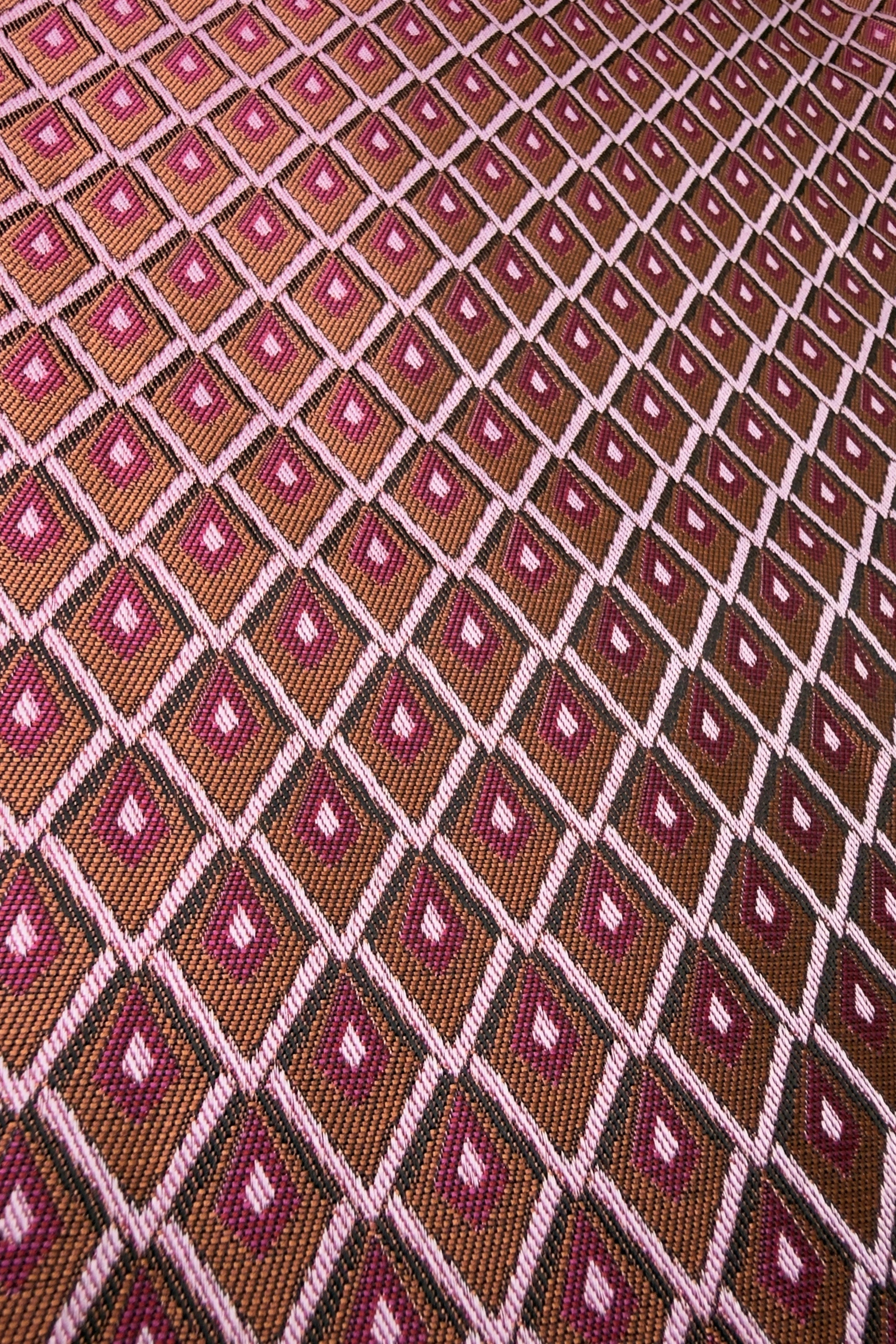 Chemise manches courtes terracotta bicolore - détail tissu