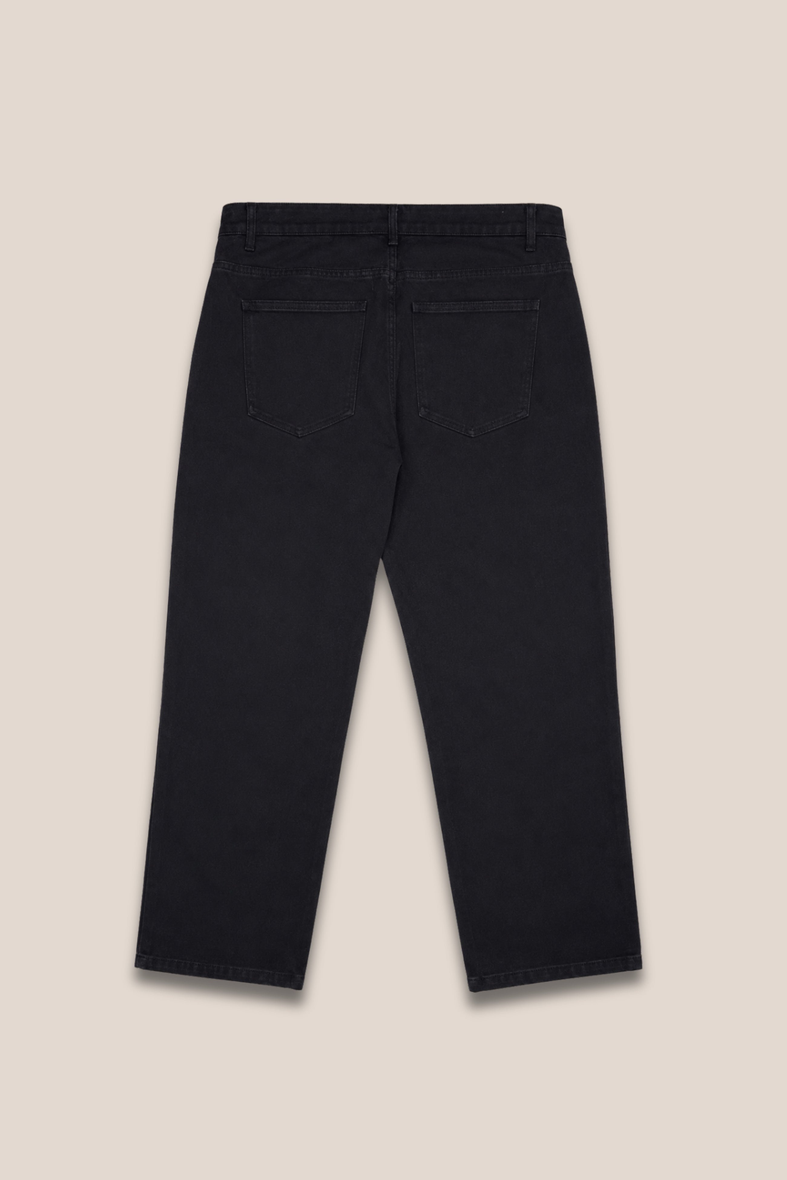 Pantalon cargo "Black Coton lourd" Gold patch - dos