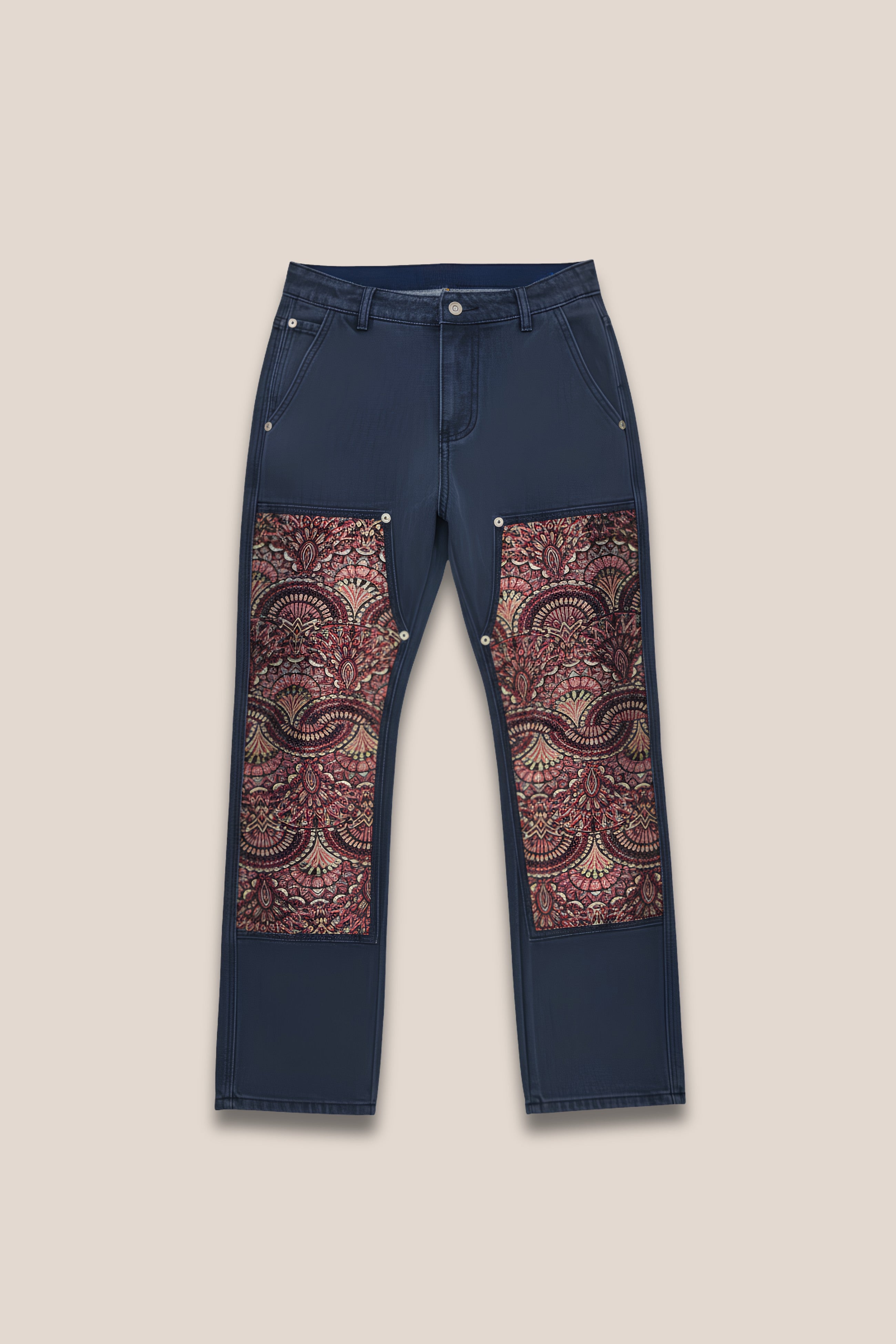 Pantalon cargo terracotta patch - face