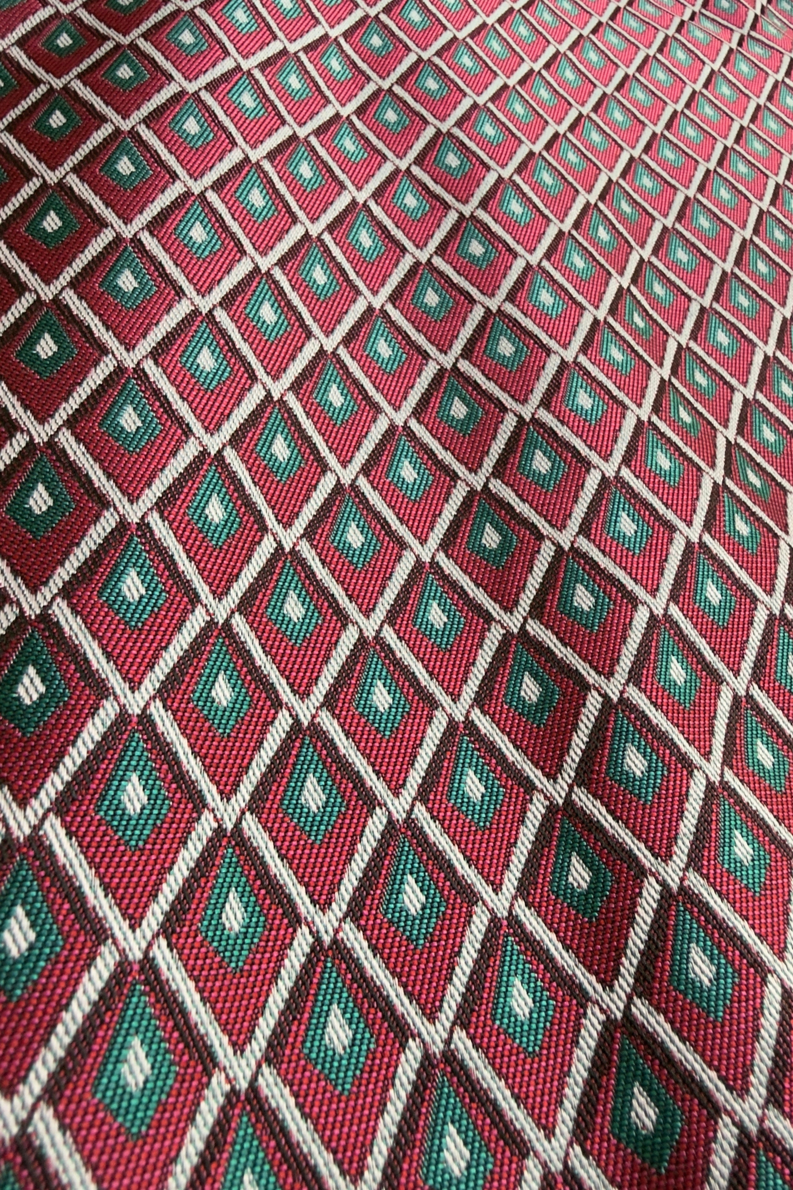 chemise bi-matière jacquard bordeaux vert détail tissu
