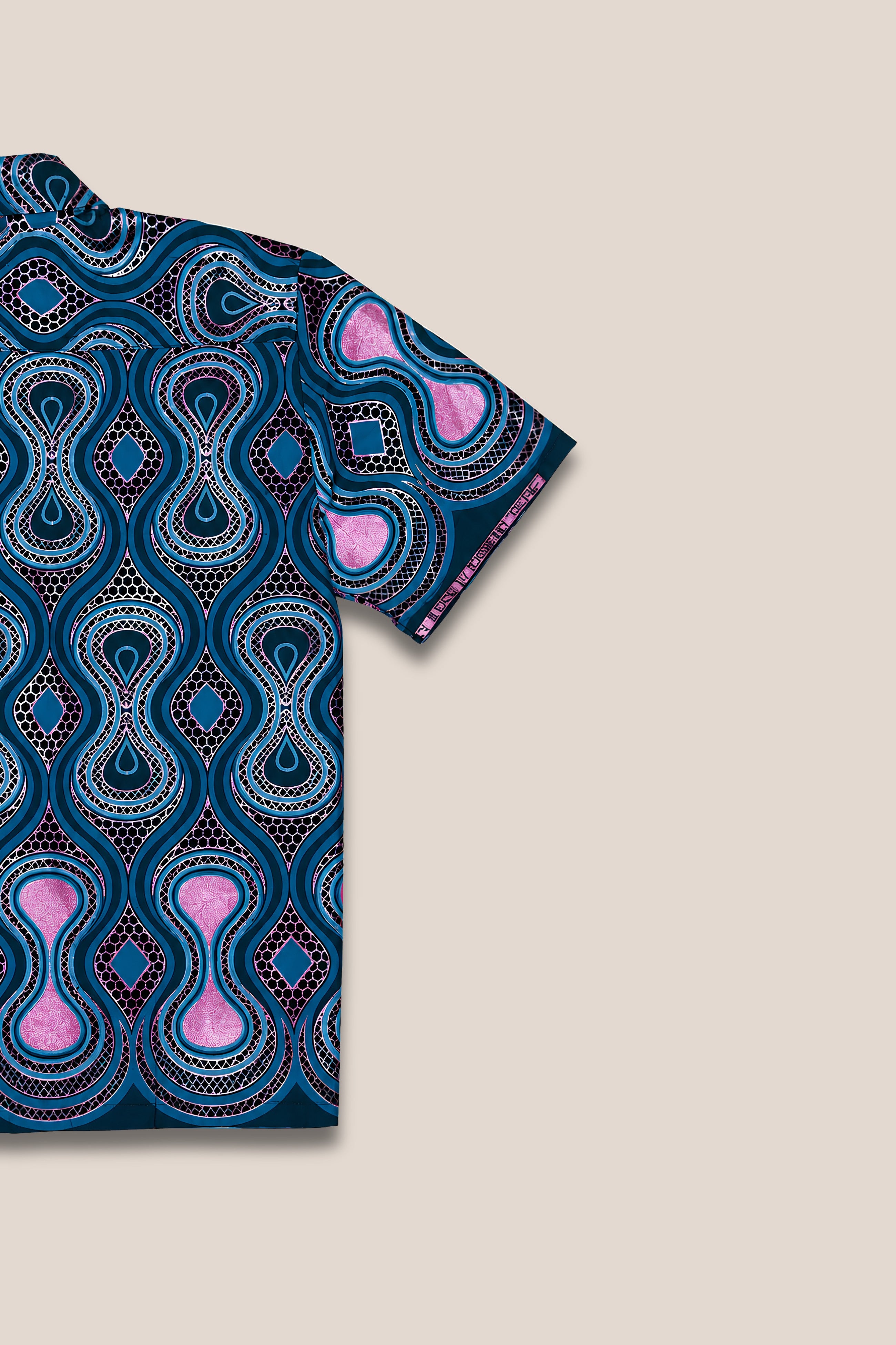 Chemise droite manche courte imprimé