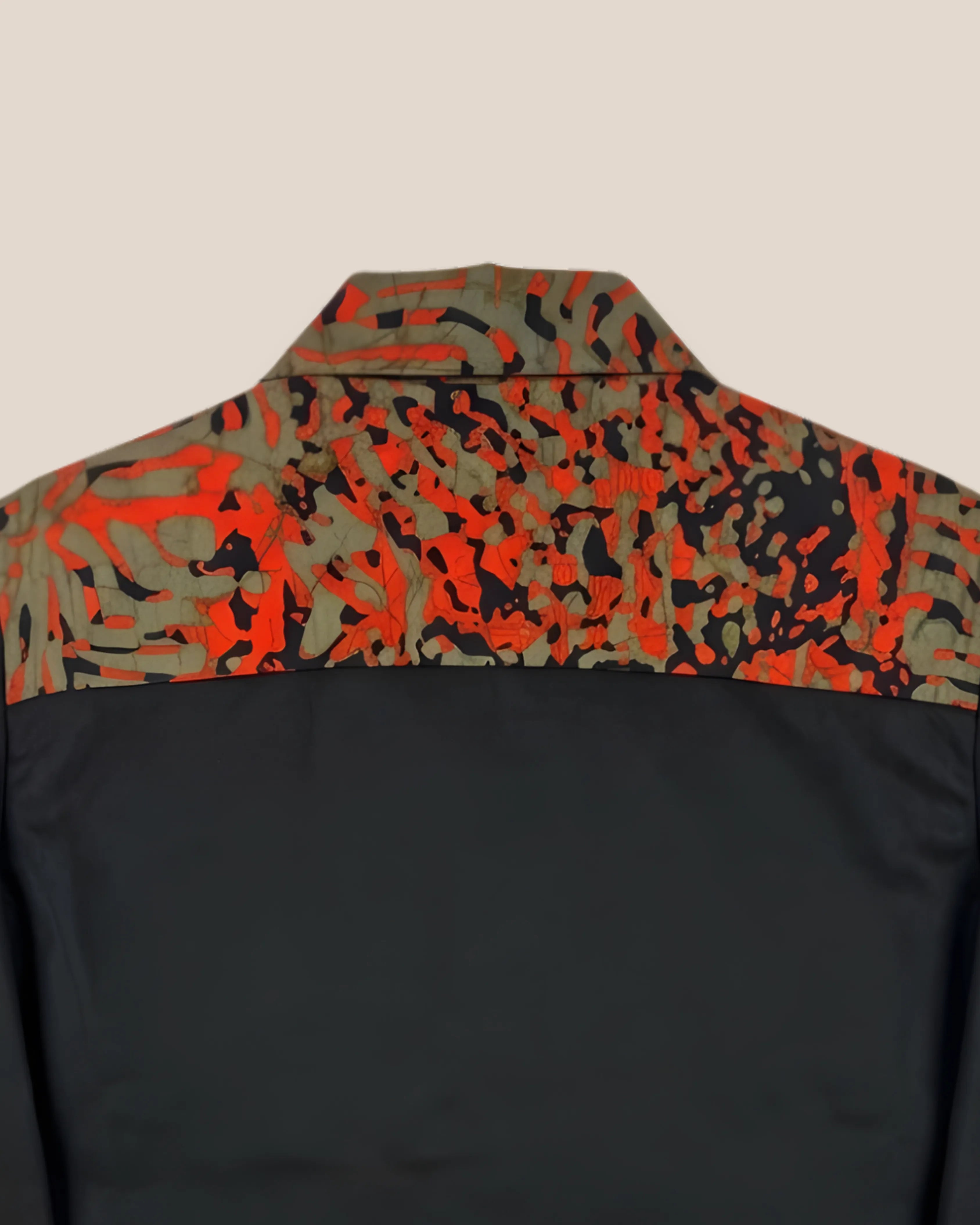 Blouson Black Orange Camo