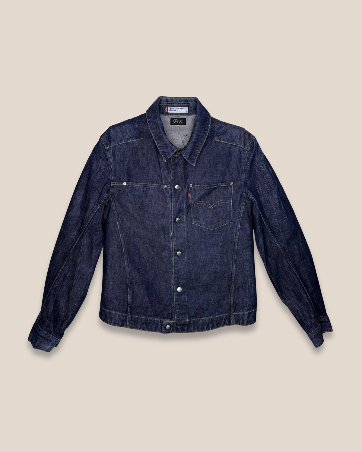 Blouson denim multi écussons