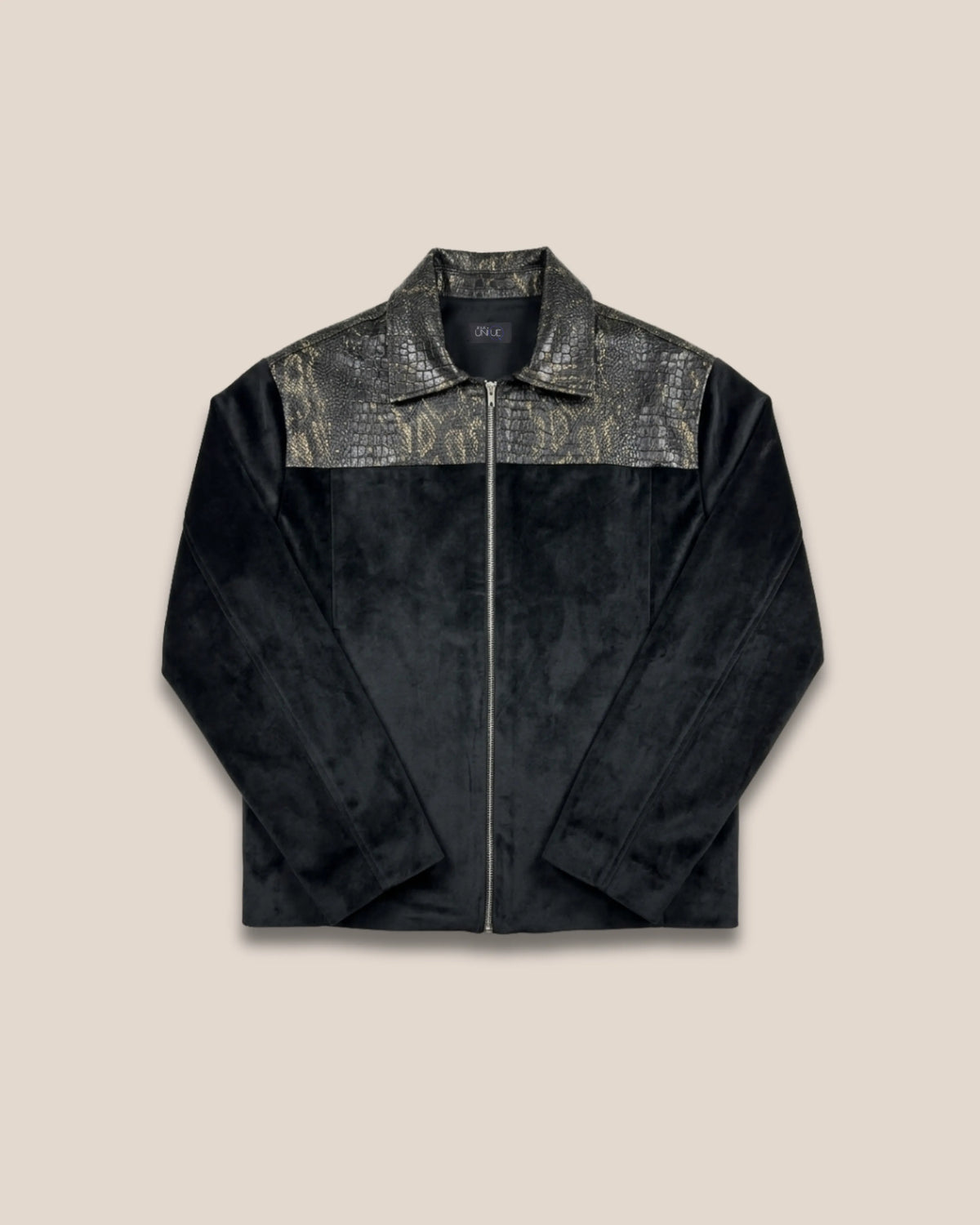 Blouson "Black Gold Croc Jacket"