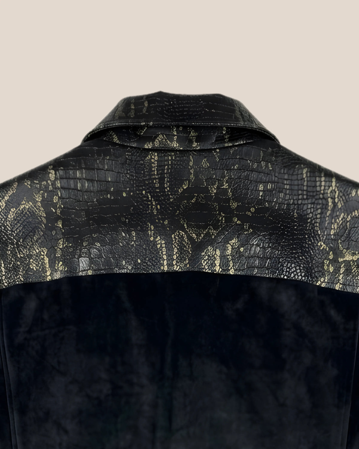 Blouson "Black Gold Croc Jacket"