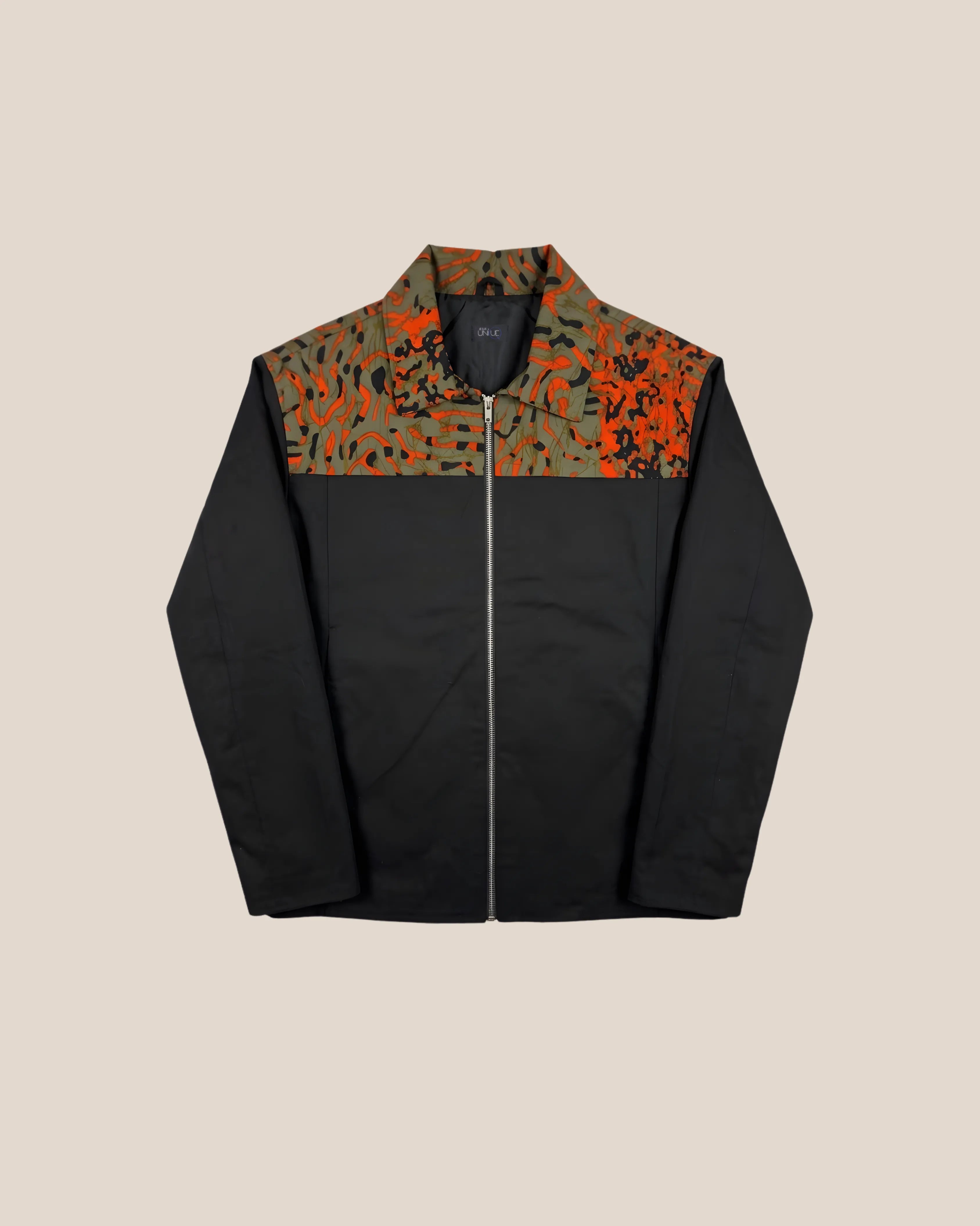 Blouson Black Orange Camo