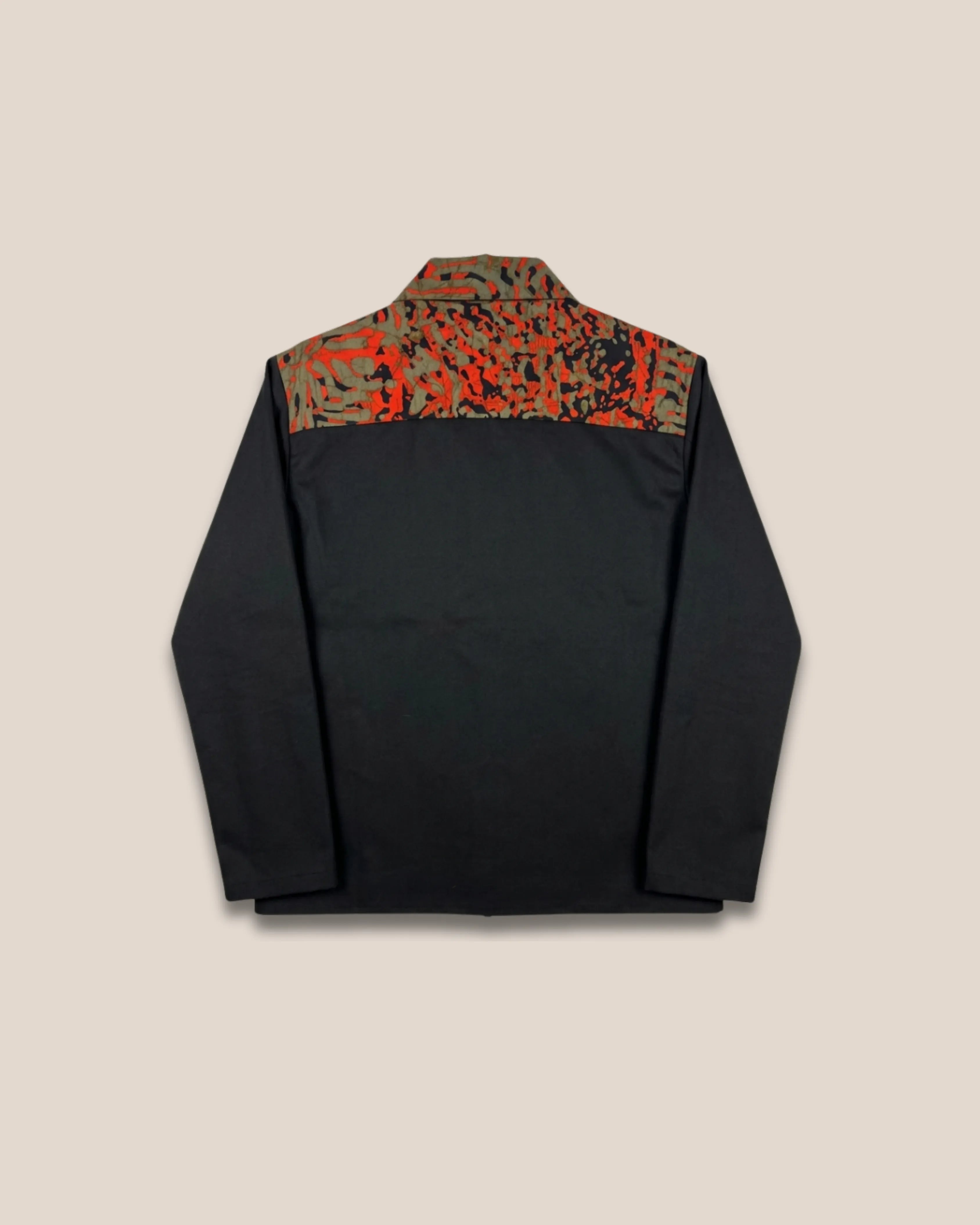 Blouson Black Orange Camo